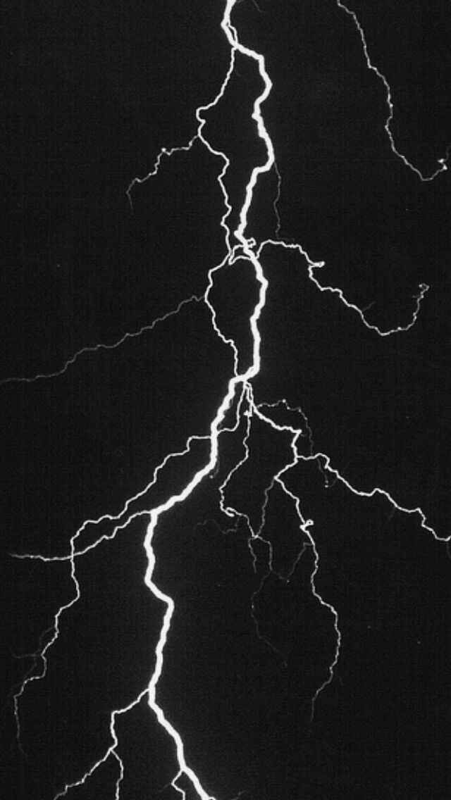 Black Thunderstorm Thunder Lightning Sky World iPhone