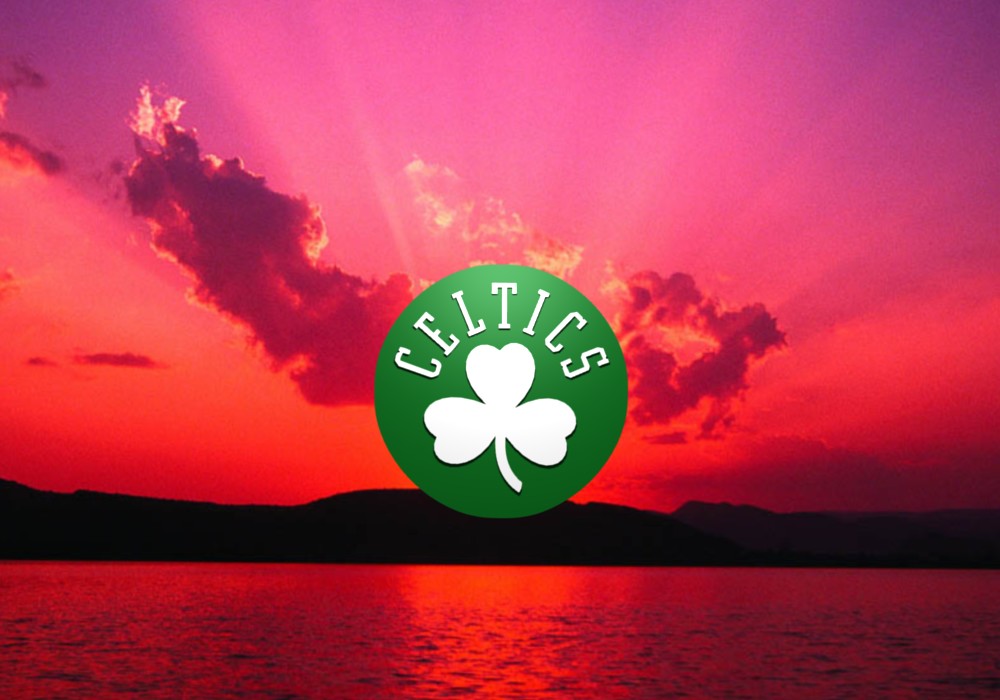 Boston Celtics Wallpaper Sunset Logo
