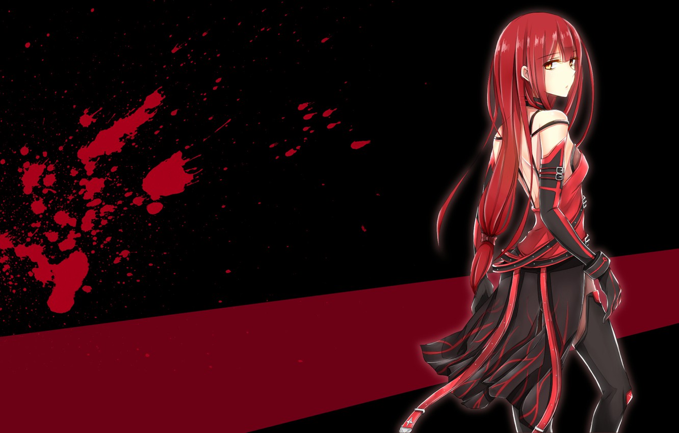 Wallpaper Look Girl Blood Surprise Art Elsword Elesis Image