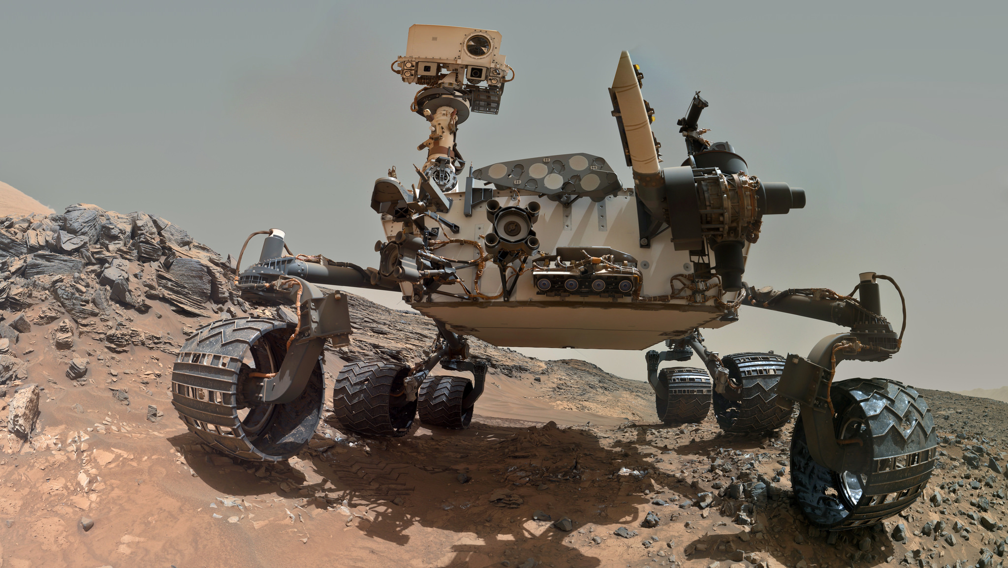 Wallpaper Curiosity Rover Mars Space