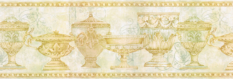 Details About Greek Roman Antiques Vases Wallpaper Border Ff8313b