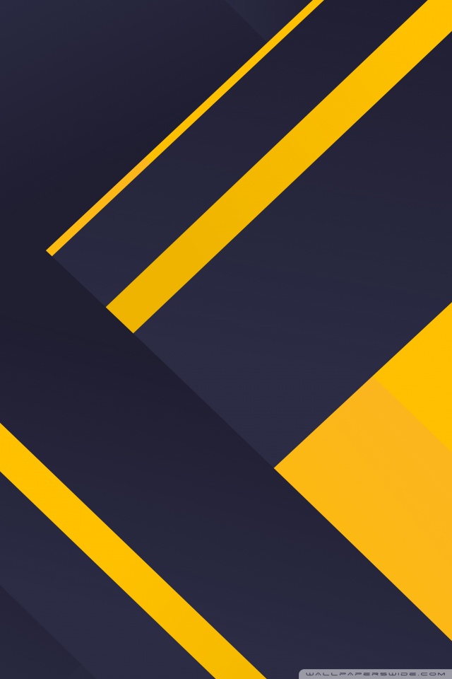 Navy Blue And Yellow Shapes Ultra HD Desktop Background Wallpaper
