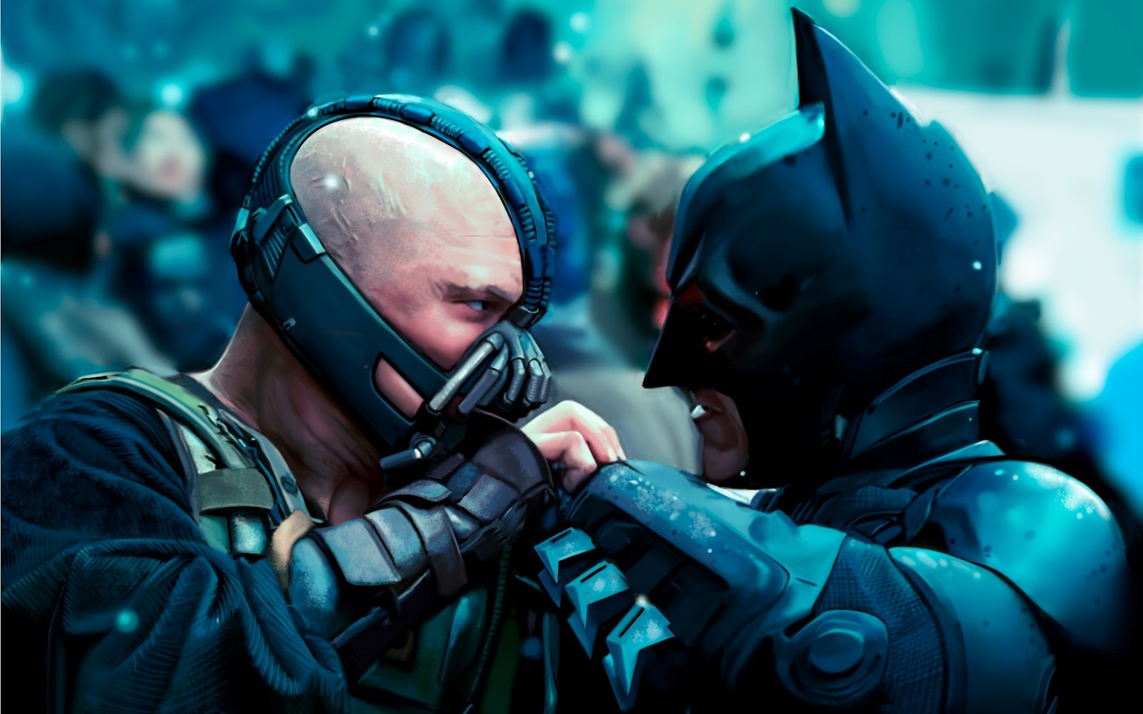 Batman Vs Bane The Dark Knight Rises HD Wallpaper