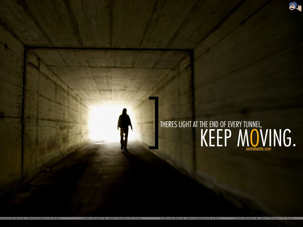 Motivational Wallpaper On Hope There Is Light At The End Of Every