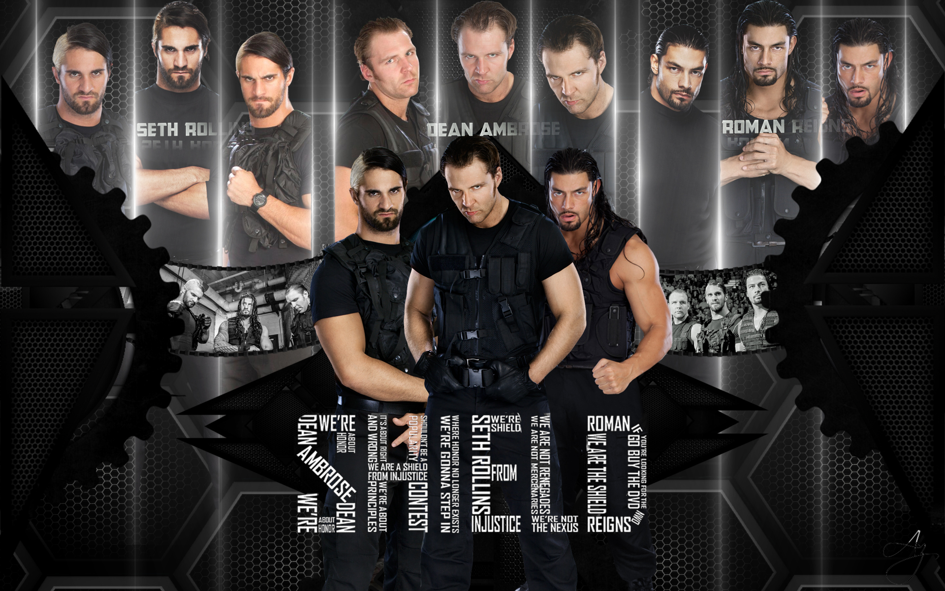 The Shield Wallpaper Wwe 2014 The shield hd wallpaper by