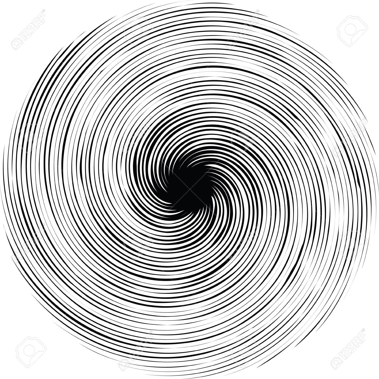 Spiral Background Sun Vector Illustration Circular Radiating