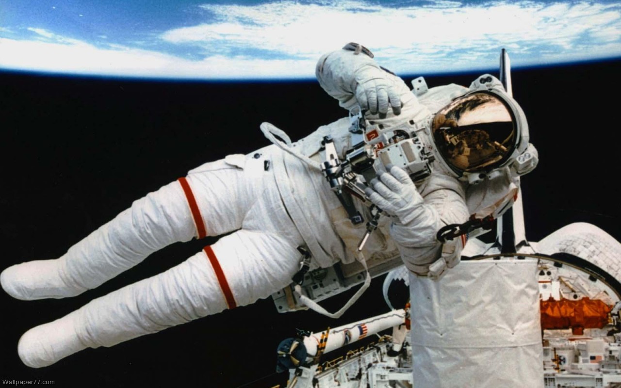 Astronaut in Space space wallpapers planet wallpapers earth black 1280x800