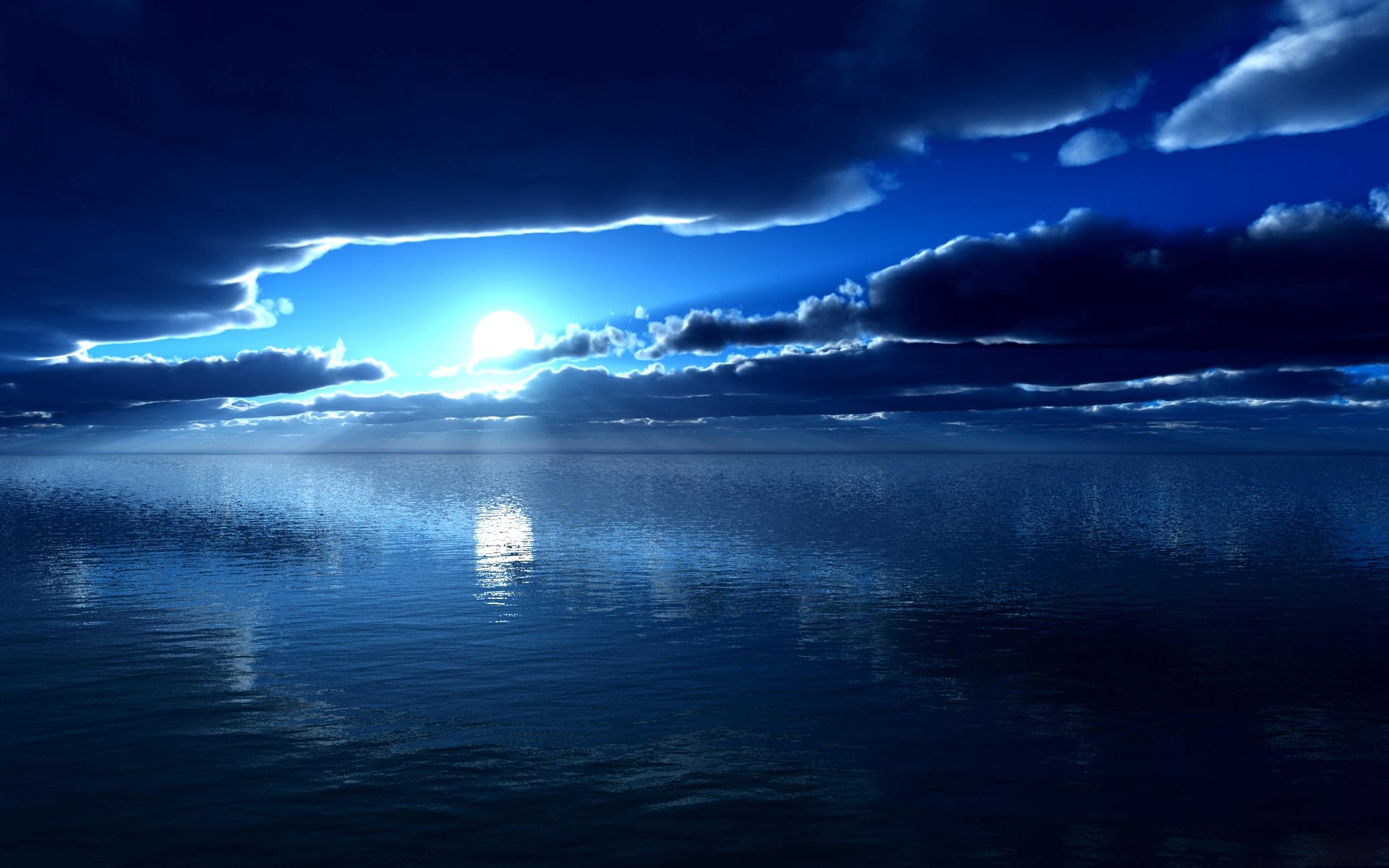 Sky And River Relax Desktop Background Wallpaper