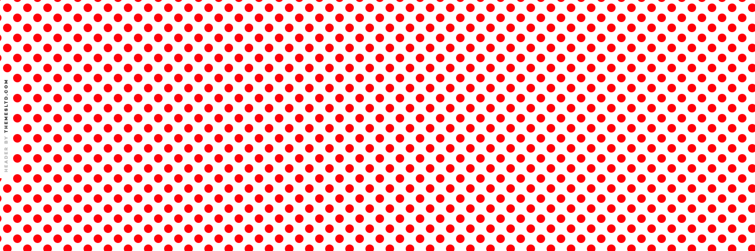 Red And White Medium Polka Dots Header Dot Wallpaper