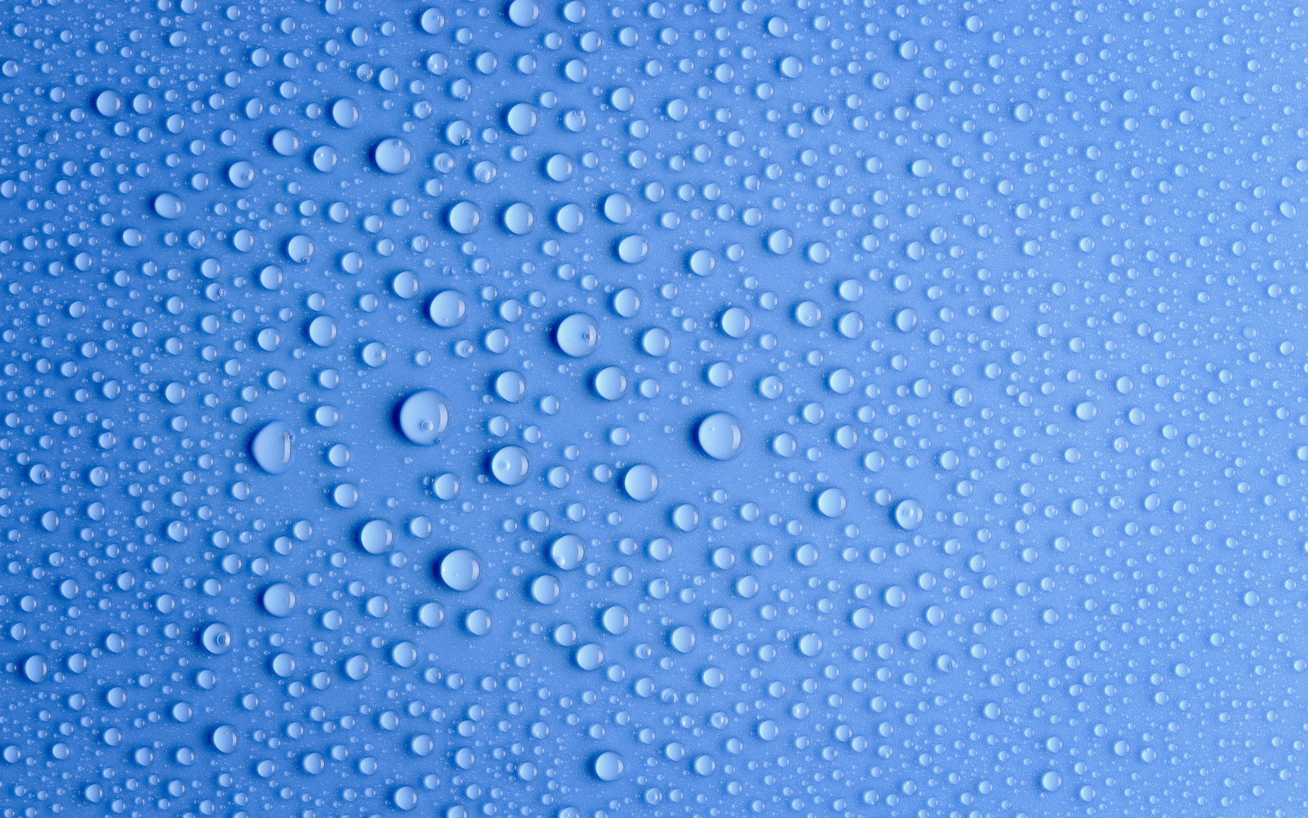 Blue Water Drops Wallpaper Background