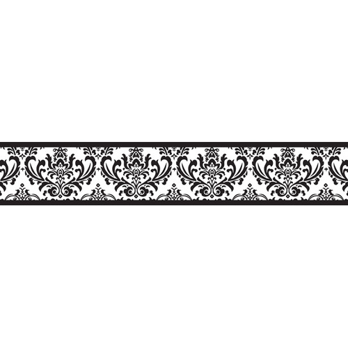 Jojo Designs Isabella Wallpaper Border In Black White