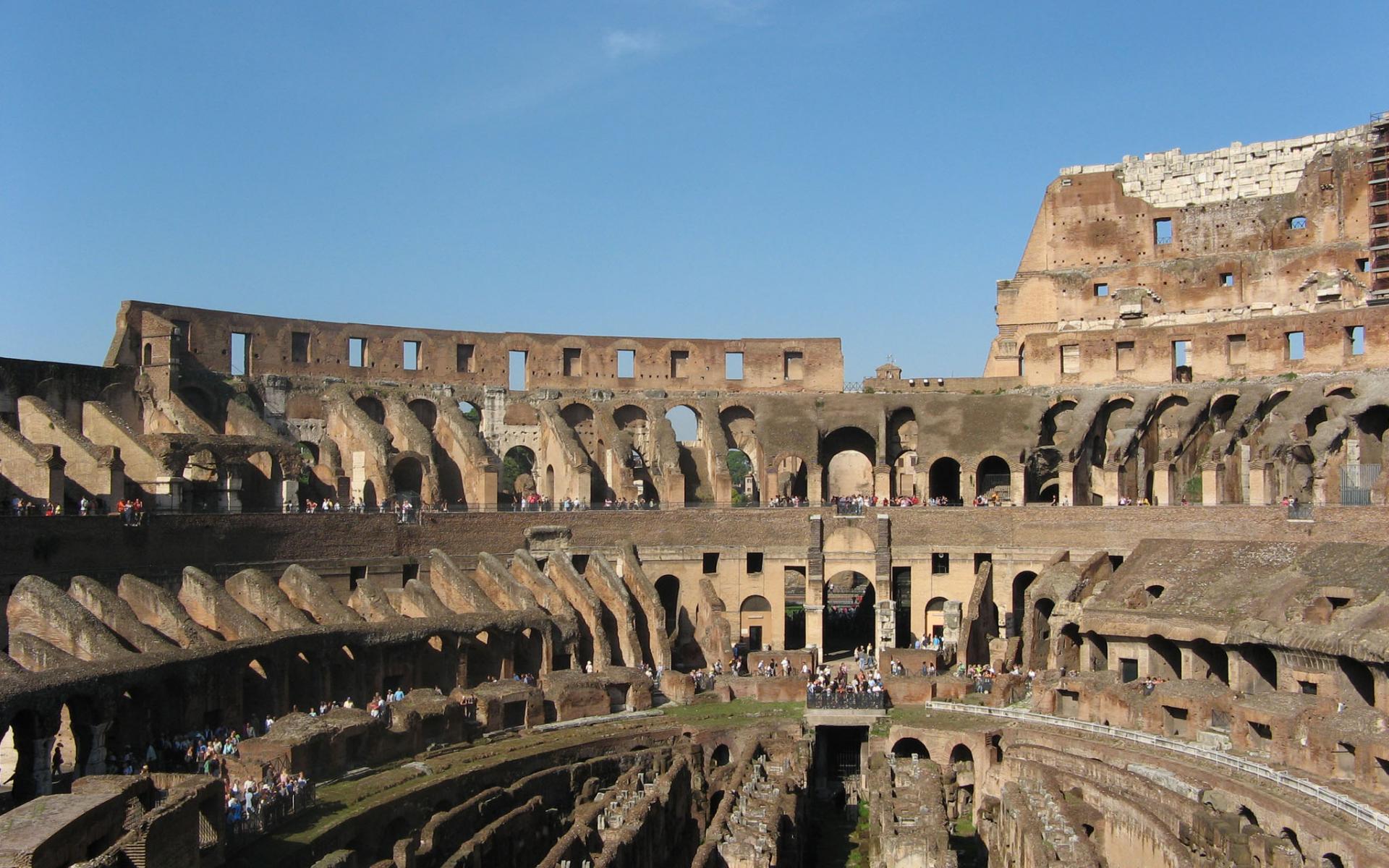 Wallpaper Roman Colosseum Italy X Widescreen