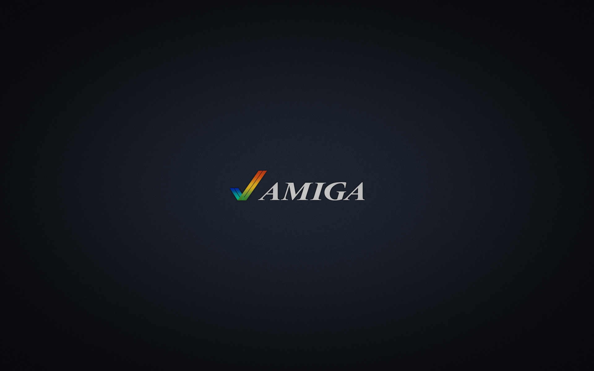 Amiga Logo Dark Blue Background By Pixeloza