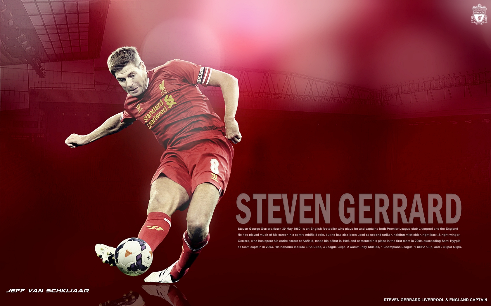 Steven Gerrard Wallpaper HD Desktop Background For