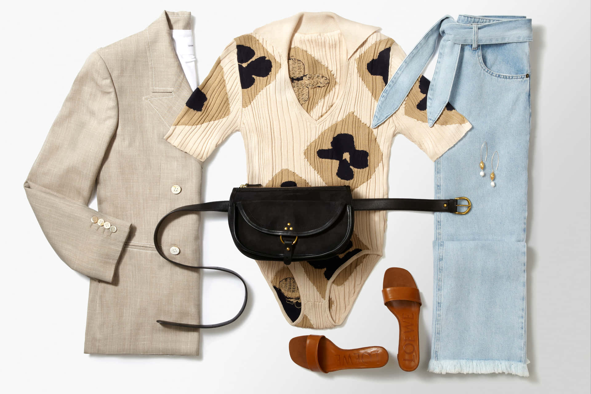 Flat Lay Of J R Me Dreyfuss Outfit Wallpaper