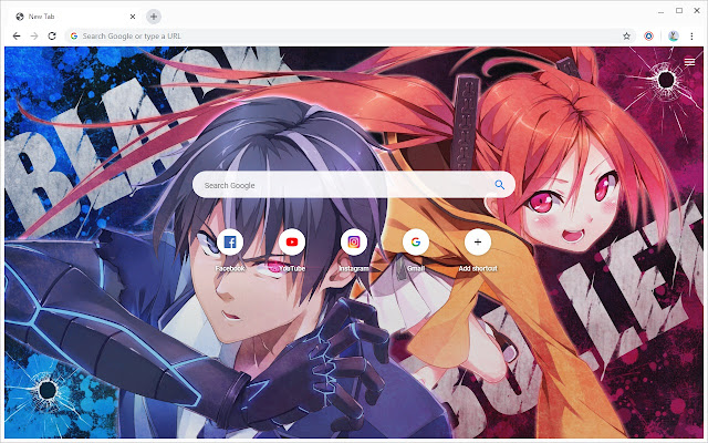Black Bullet Wallpaper New Tab