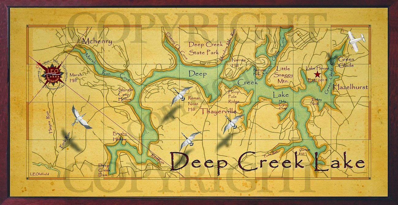 Image Deep Creek Lake Map