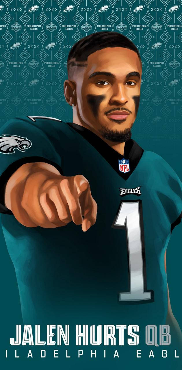 Eagles Qb Jalen Hurts Brings A New Era Of Excited Fans In Wallpaper