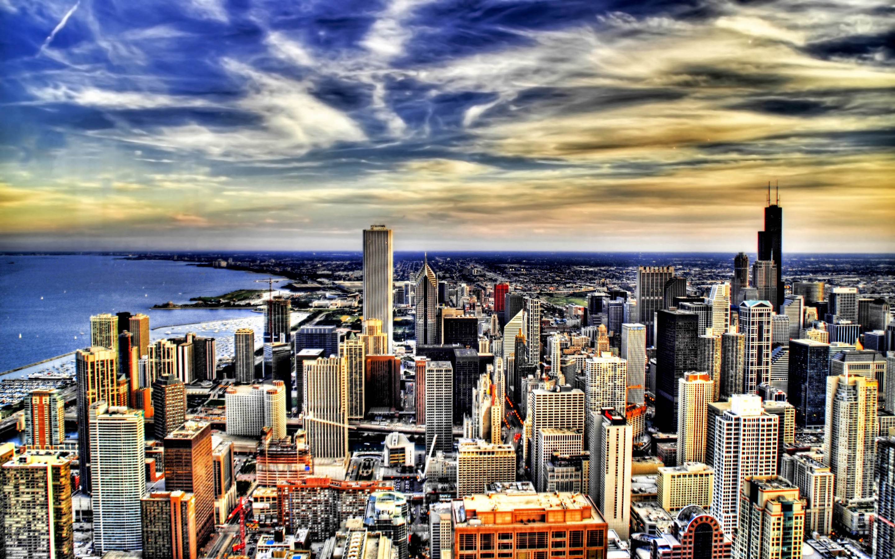 Chicago Skyline HD Wallpaper In High Resolution At City