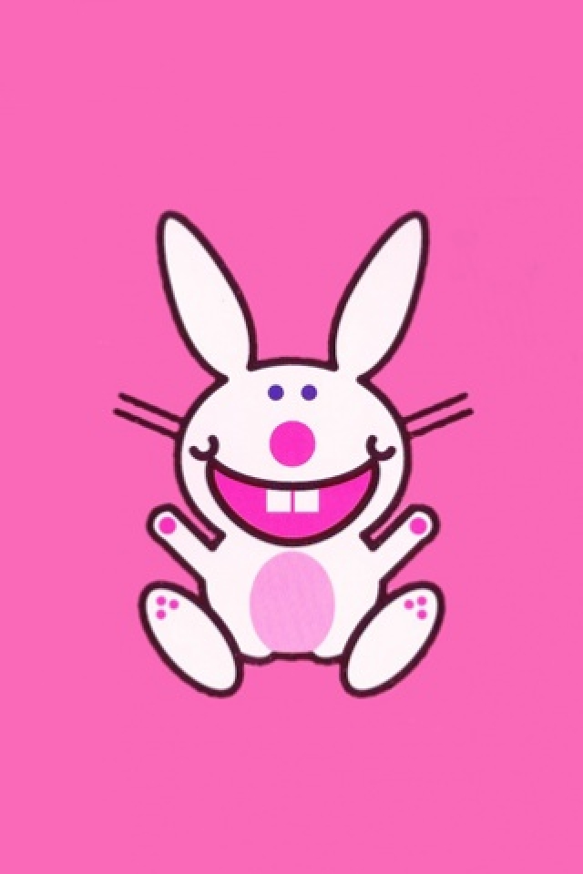 Pink Bunny iPhone Wallpaper HD