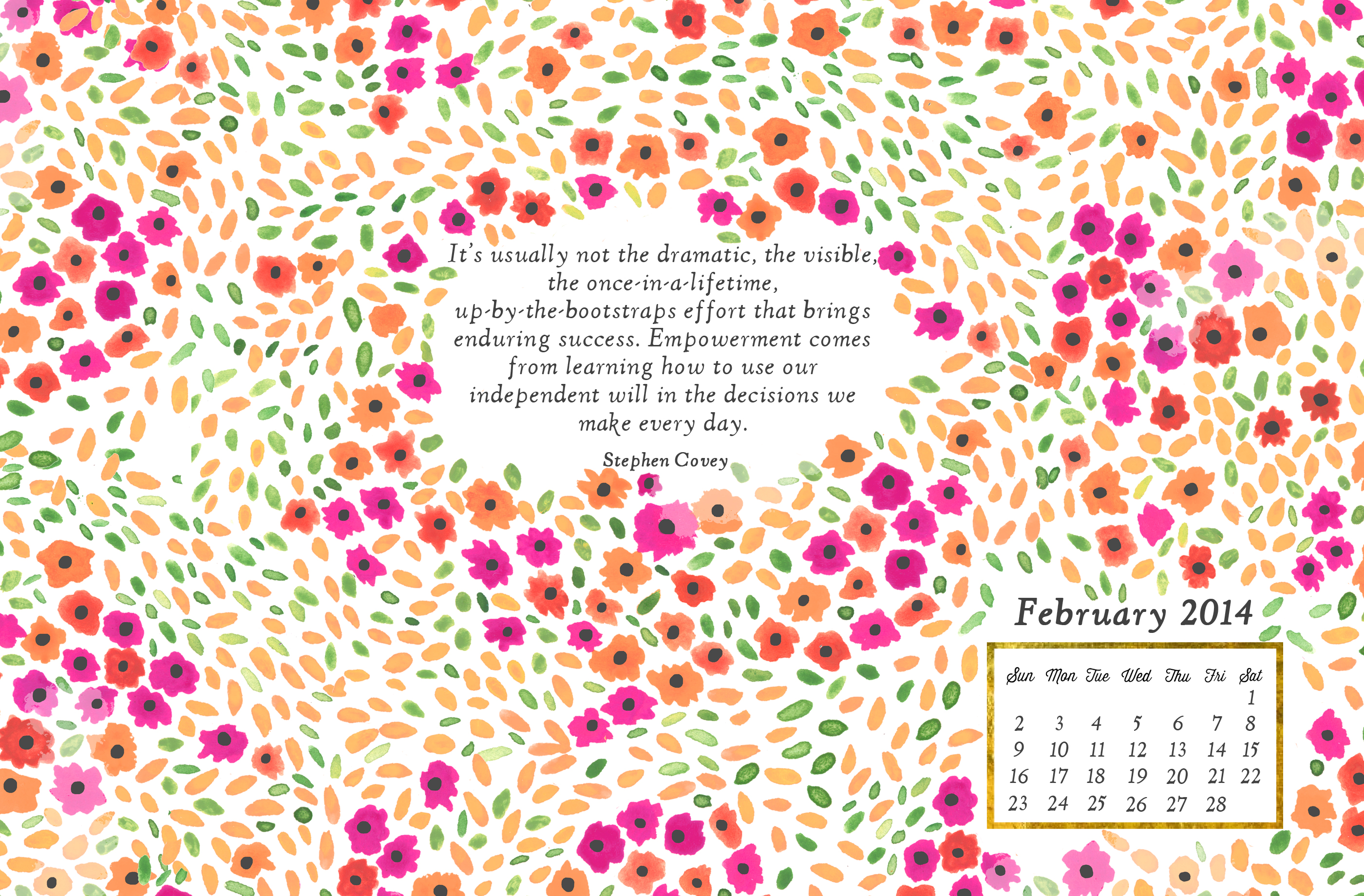 Desktop Wallpaper For The New Month Its Warm Flowery Background Is