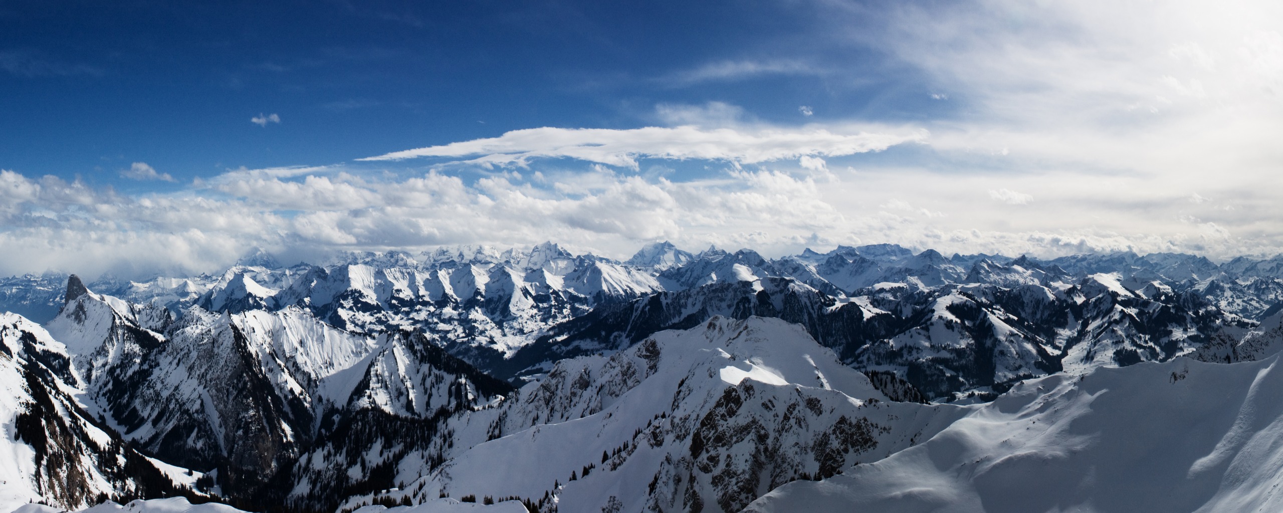 Alps Mountains Dual Monitor Wallpapers HD Wallpapers 2560x1024