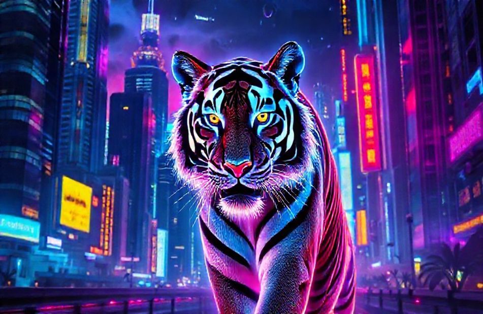 Neon Animal Wallpaper