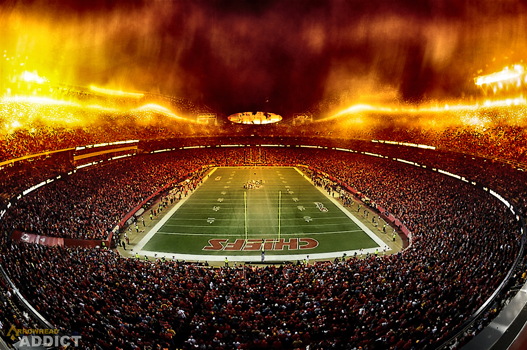 Depending On Your Outlook Kansas City Chiefs Wallpaper Can Serve As