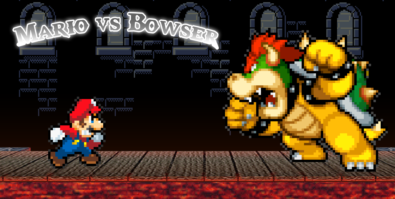 Mario vs Bowser by MrShadicX 1650x830