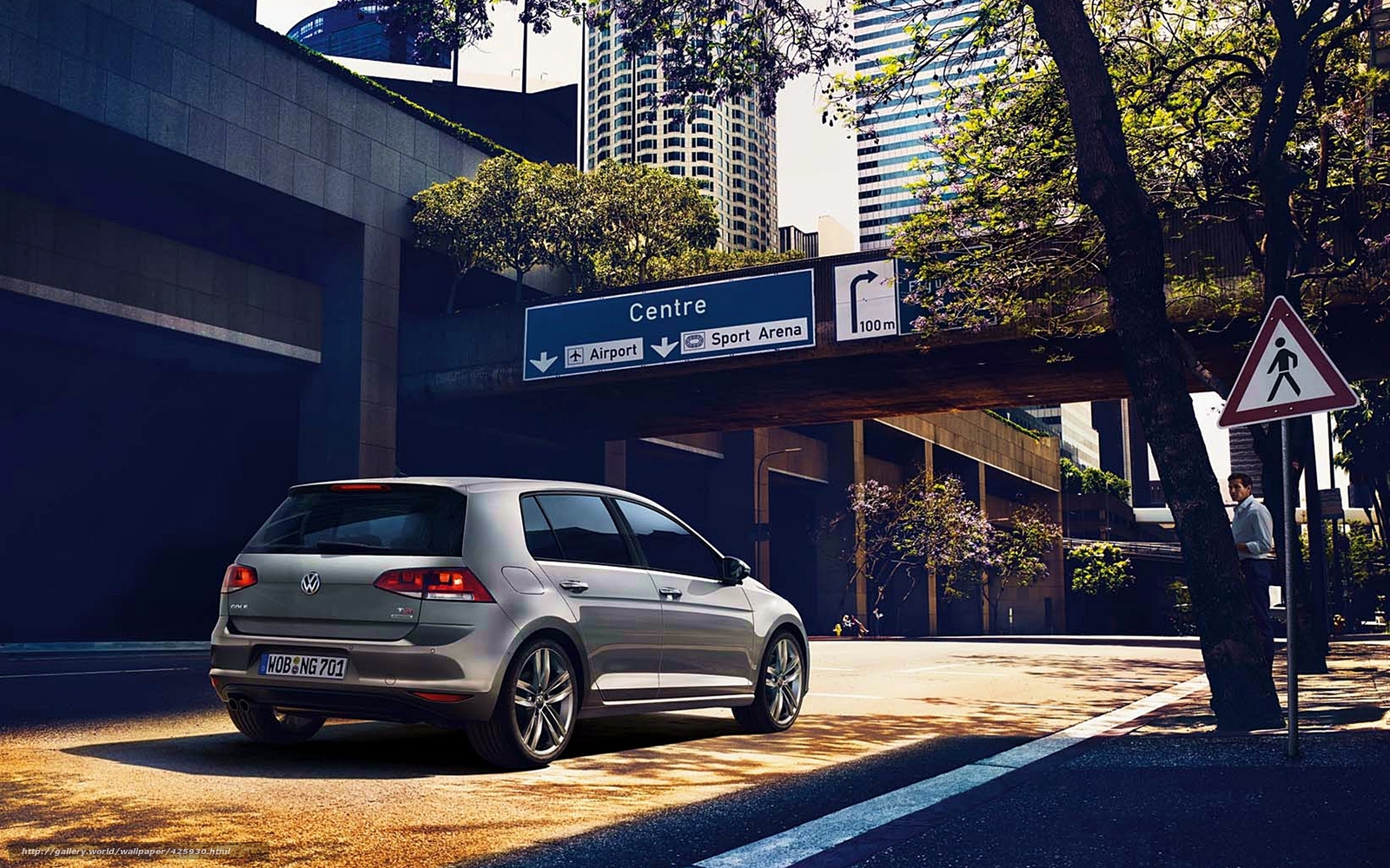 scaricare gli sfondi Volkswagen Golf vii MK7 2013