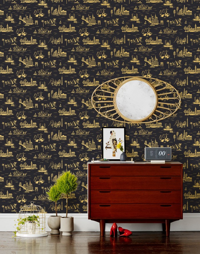 You Can Purchase The Wallpaper Directly From Rifle Paper Co Or Hygge