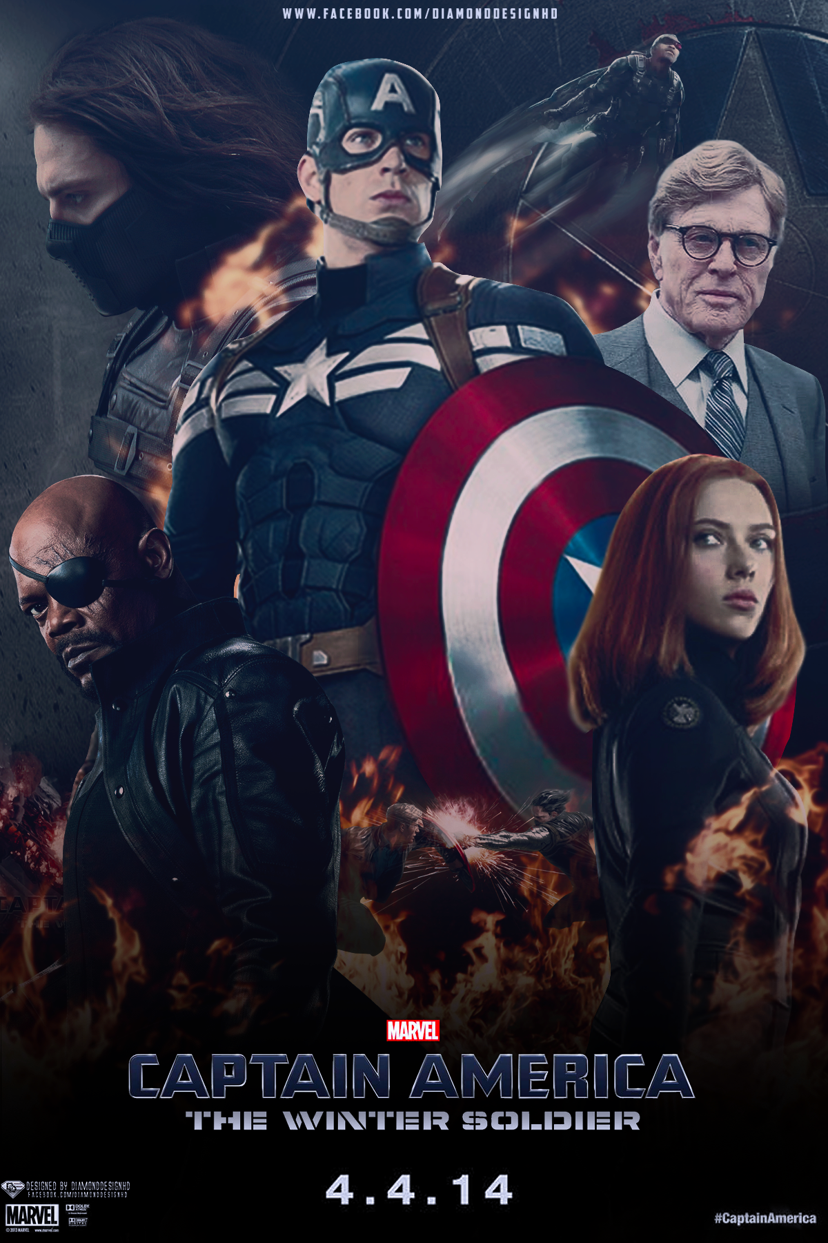 Captain America Winter Soldier Poster Wallpaper