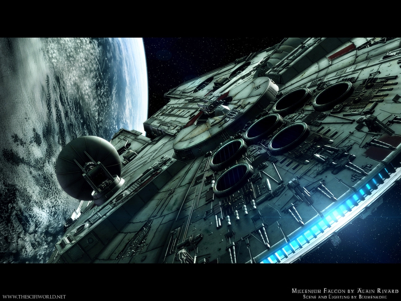 Star Wars Movies Spaceships Millenium Falcon
