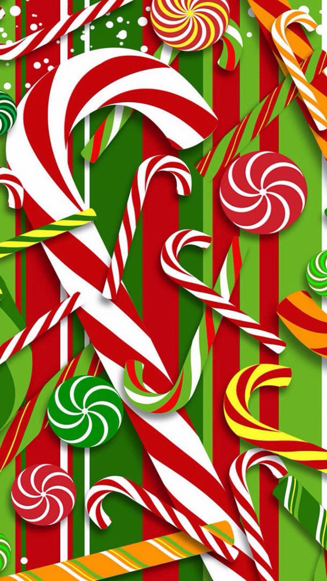 Merry Christmas Pattern Background iPhone Photos