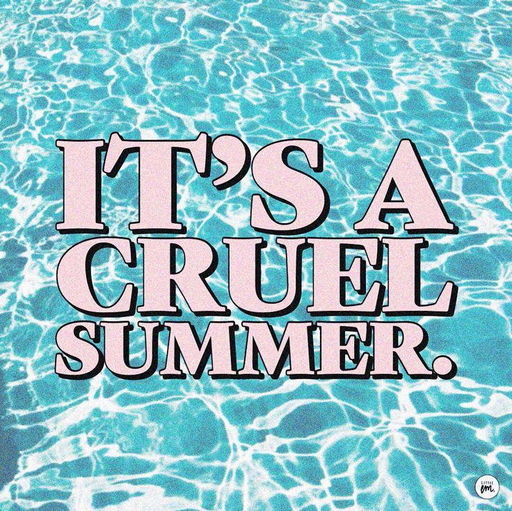 Cruel Summer Taylor Swift Lyrics Posters