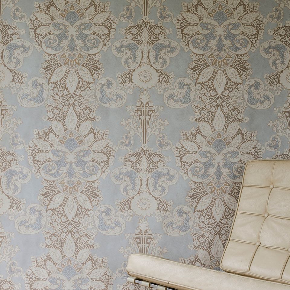 Rococo Platinum Wallpaper English Ethnic Lewis Wood