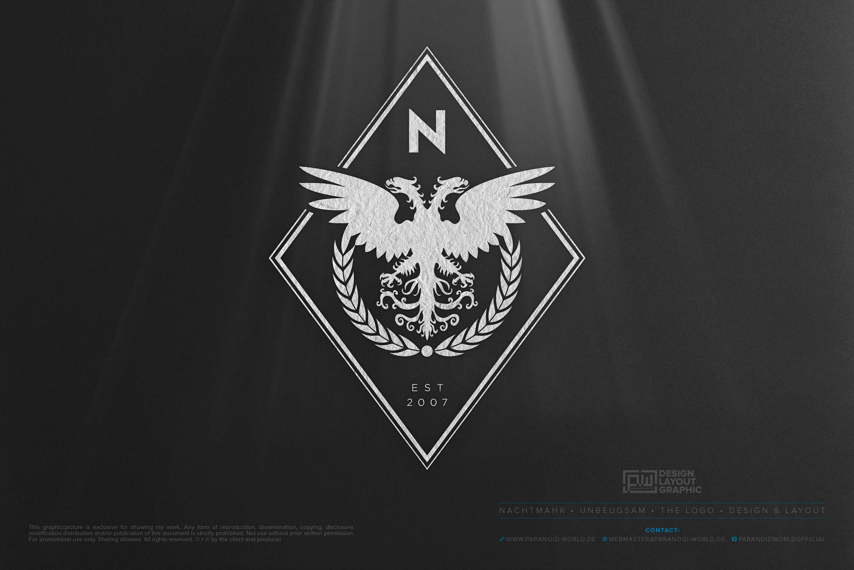 Free download NACHTMAHR Unbeugsam The Logo on Behance [2800x1869] for ...