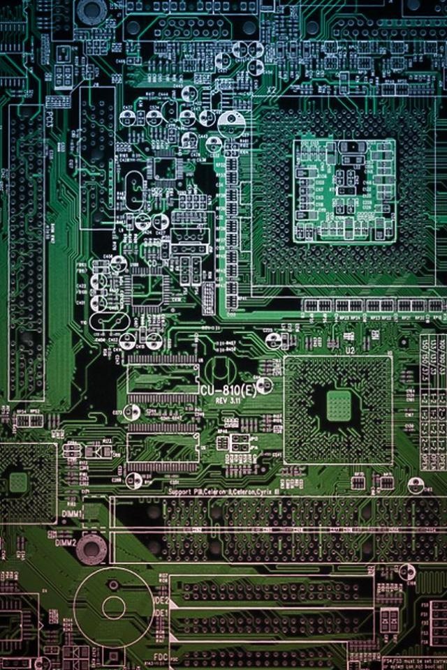 Looking Circuit Board Desktop Background Wallpaper iPhone