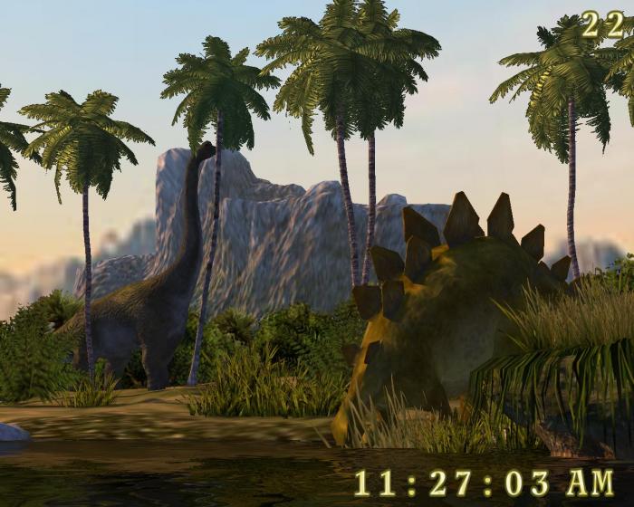 Dinosaurs 3d Screensaver