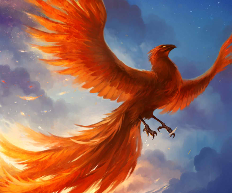 Phoenix Bird Background Wallpaper
