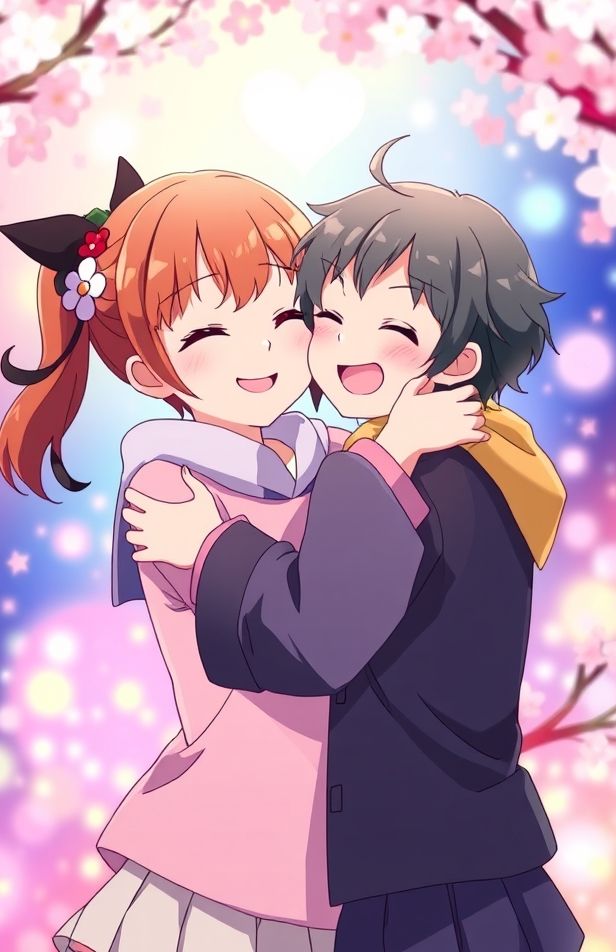 Anime Hug Wallpaper