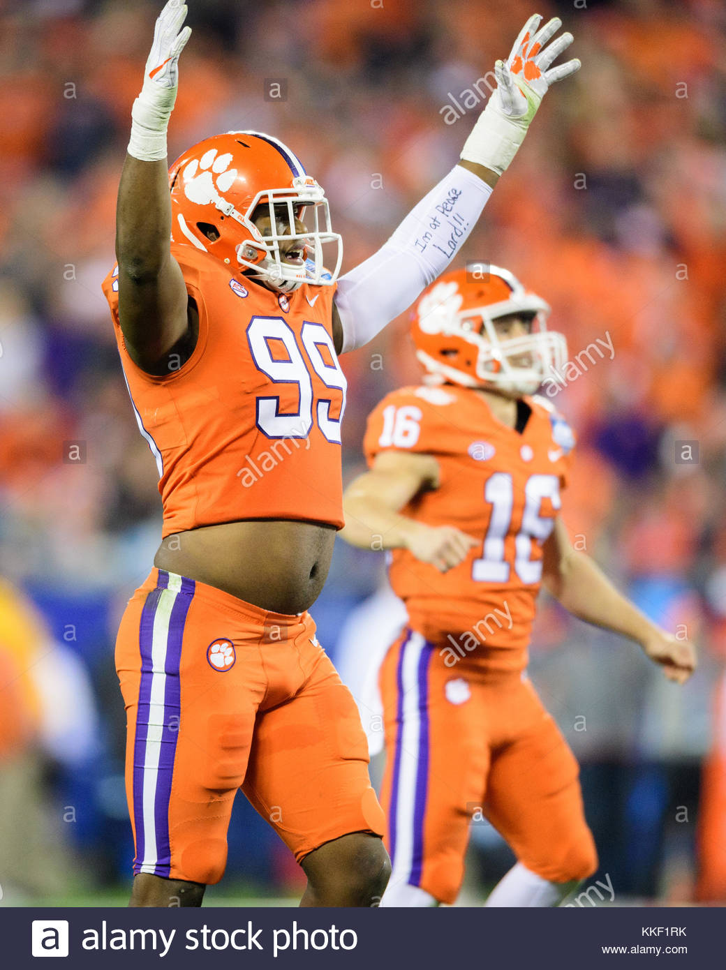 Clemson Defensive End Clelin Ferrell During The Acc College
