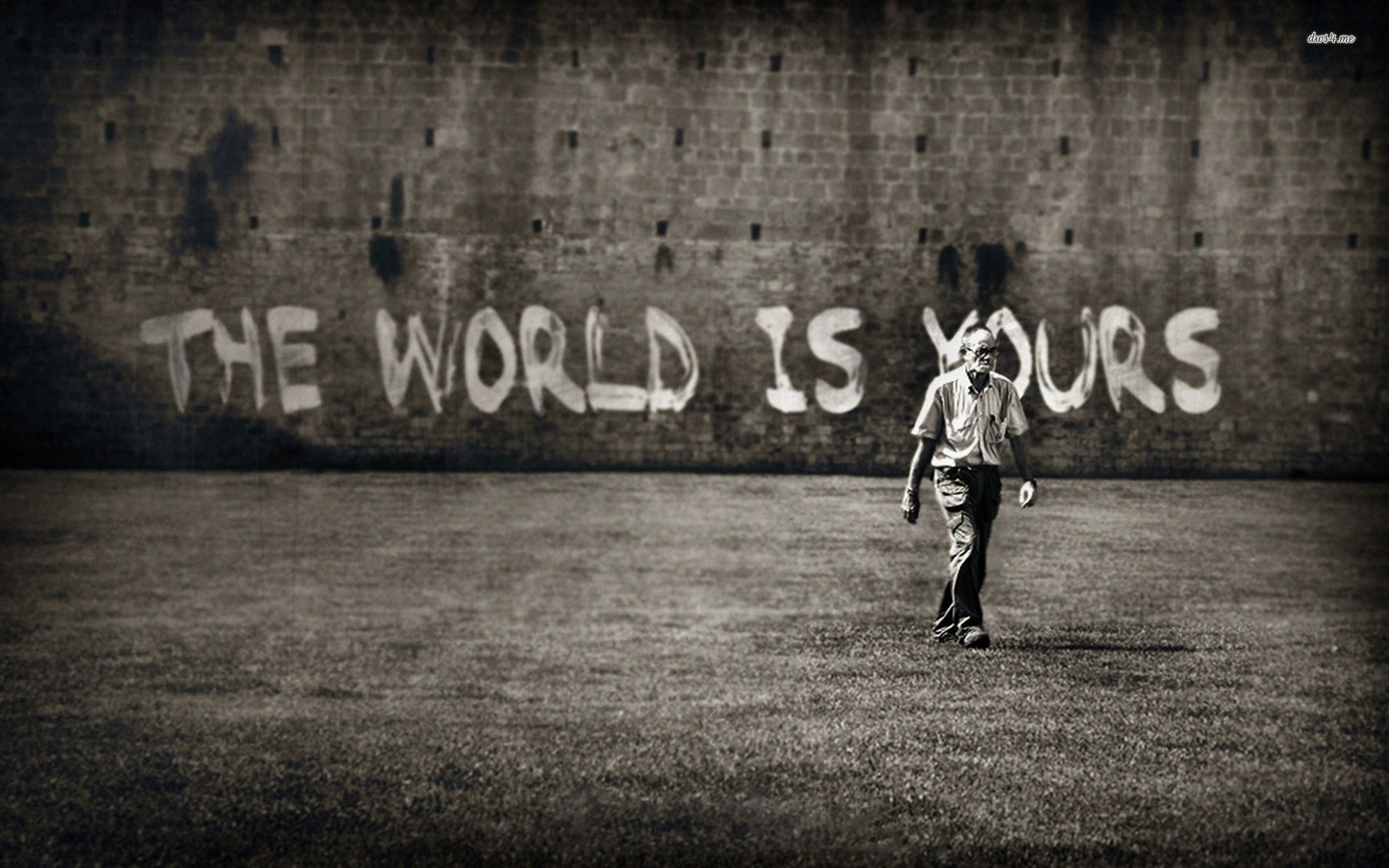 The World Is Yours Wallpaper Typography