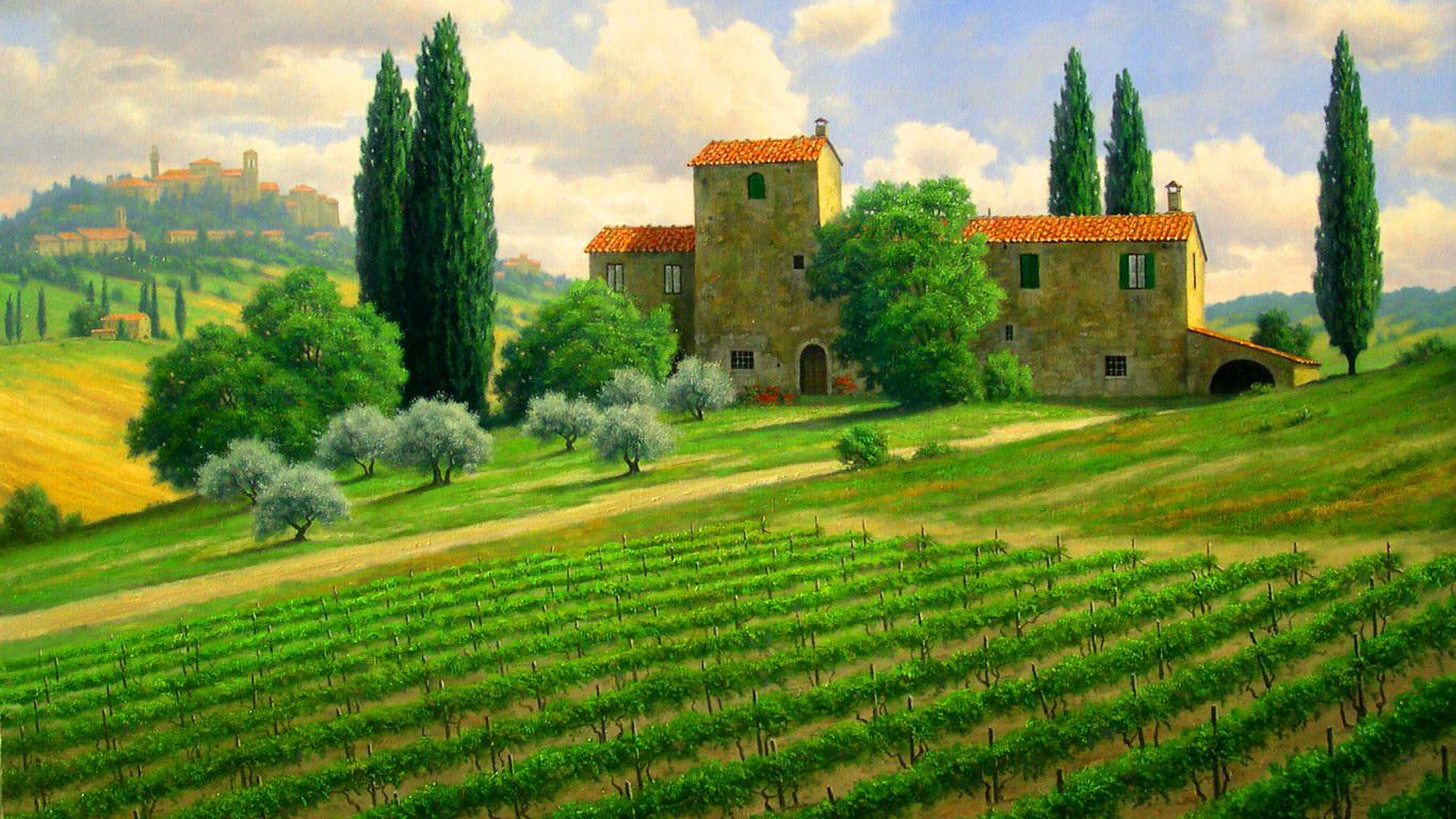From The Tuscan Countryside Hq Wallpaper