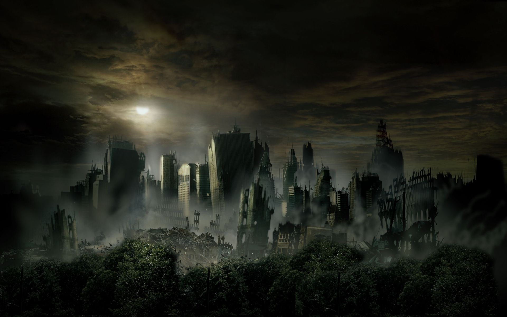 Dark Desktop HD Wallpaper