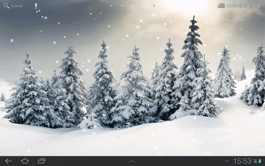 Live Snow Wallpaper Is An Amazing Snowfall HD