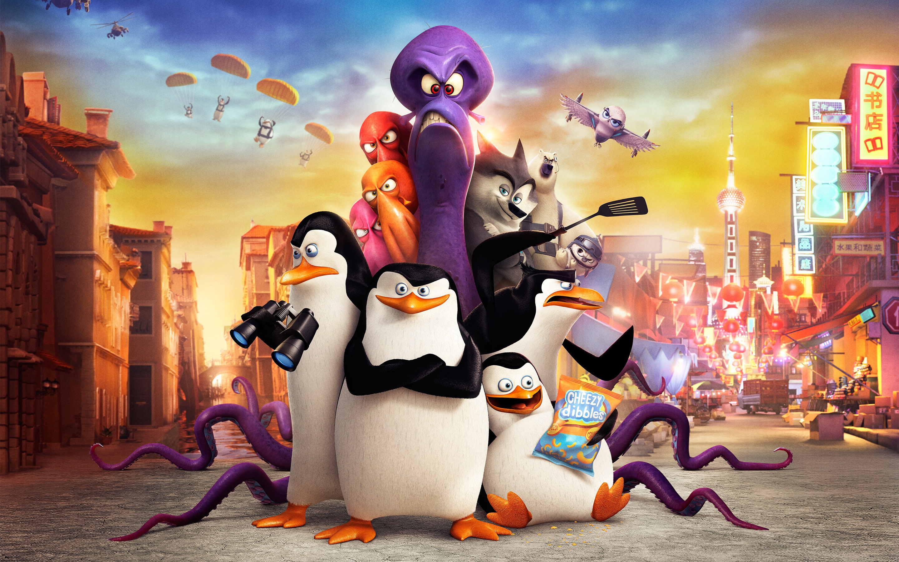 Penguins Of Madagascar Movie HD Wallpaper