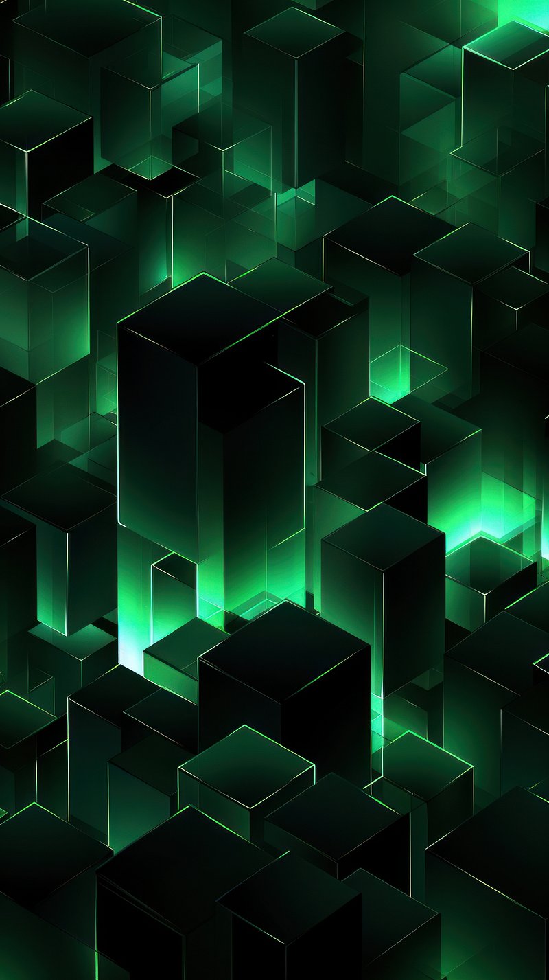 Green Wallpaper Light Abstract