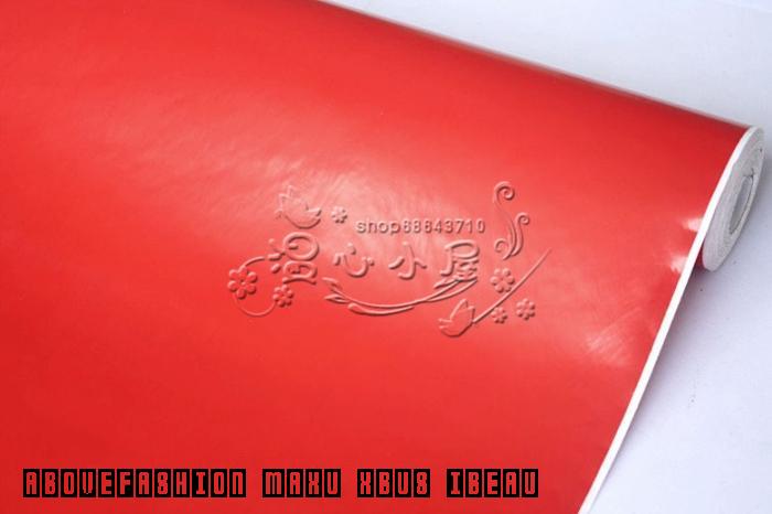  self adhesive wallpaper solid color adhesive home red foil background