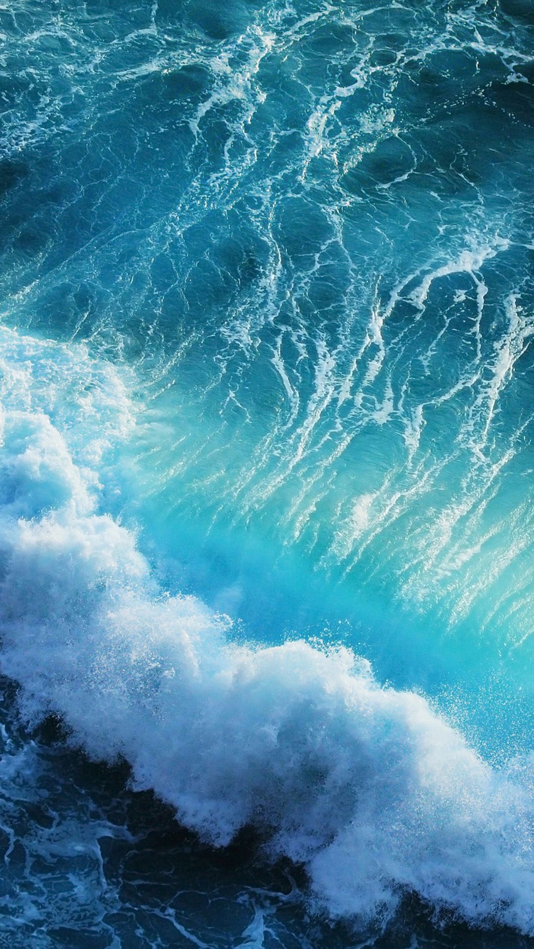 Blue Sea Water Wallpaper For iPhone Plus